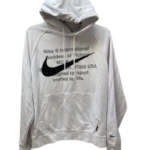 ❤️ NIKE WHITE HOODIE SWEATSHIRT SIZE MEDIUM